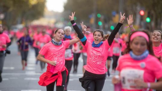 Marea rosa carrera mujer Barcelona