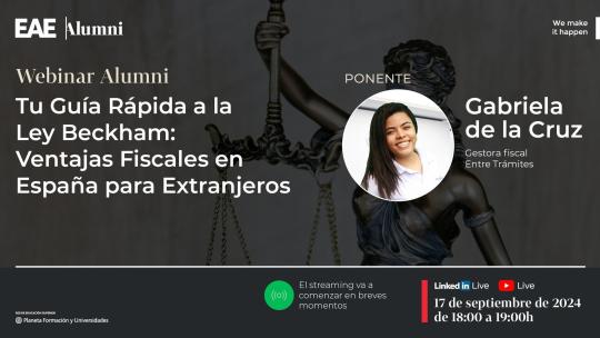 Webinar Alumni EAE Barcelona